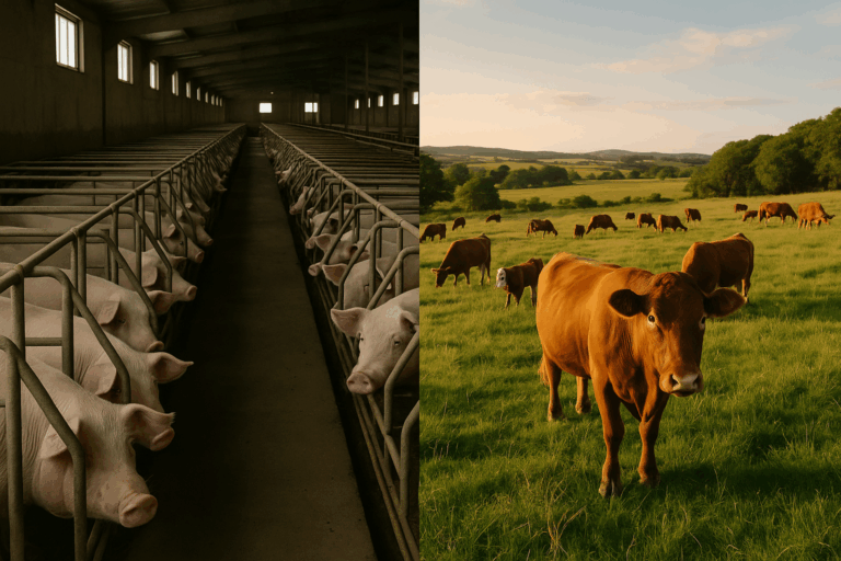 Allevamenti intensivi: perché la carne di domani nascerà nei pascoli, non nelle gabbie