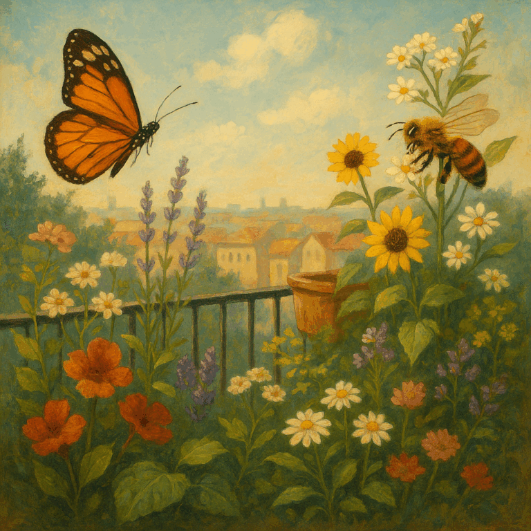 Come creare un balcone amico di api e farfalle