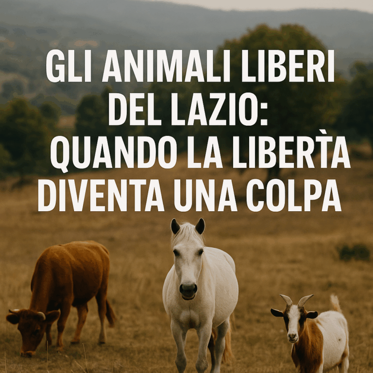 Gli animali liberi del Lazio: quando la libertà diventa una colpa