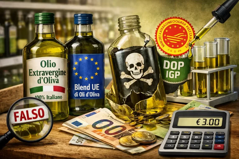 Olio extravergine d’oliva contraffatto: come riconoscerlo e difendersi
